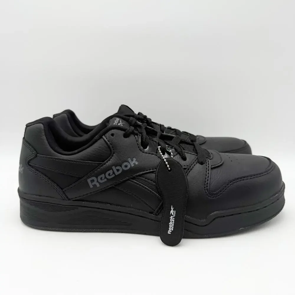 Reebok Mens BB4500 CT Work Sneakers US 9 Wide Black Leather Slip Resistant NIB